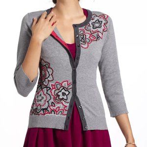 NWOT Embroidered Azalea Cardigan by Tabitha